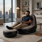 ☁️ Ultra-Comfort 3-in-1 Inflatable Lounge Chair with Footrest & Air Pump [BLACK FRIDAY].