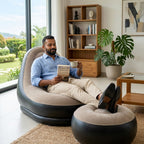 ☁️ Ultra-Comfort 3-in-1 Inflatable Lounge Chair with Footrest & Air Pump [BLACK FRIDAY].