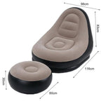 ☁️ Ultra-Comfort 3-in-1 Inflatable Lounge Chair with Footrest & Air Pump [BLACK FRIDAY].