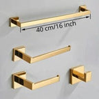 Acessórios para Banheiro Inox 304 Dourado Ruinez