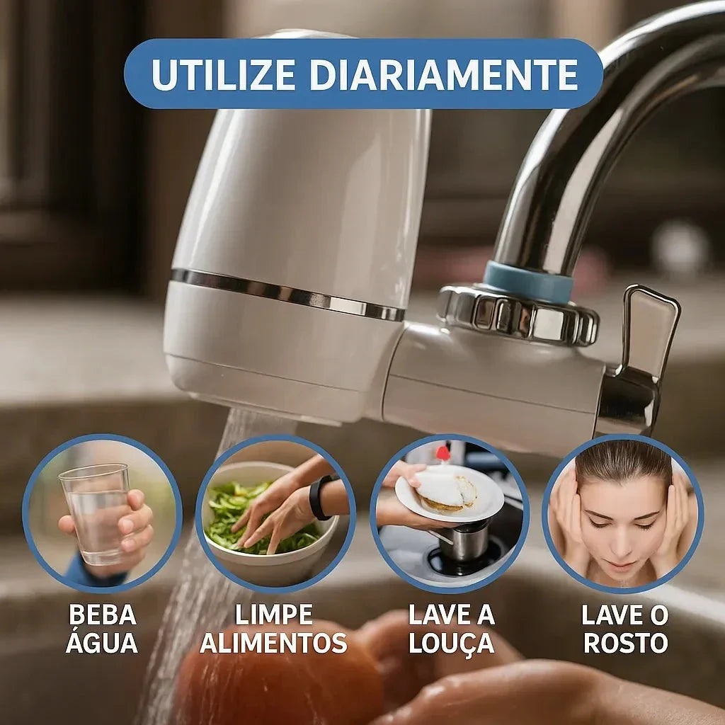 AquaShield Água Limpa – Filtro para Torneira com 5 Etapas