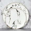 Conjunto de Louças 2pcs Marmorizado e Dourado