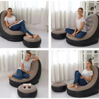 Conjunto Poltrona Sofa Inflavel Portatil Groover