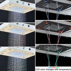 Ducha de Teto Embutir com LED