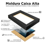 Kit 2 Quadros Decorativos Flores Brancas Botânico Para Sala Casa Quarto Hall Com Moldura e Vidro
