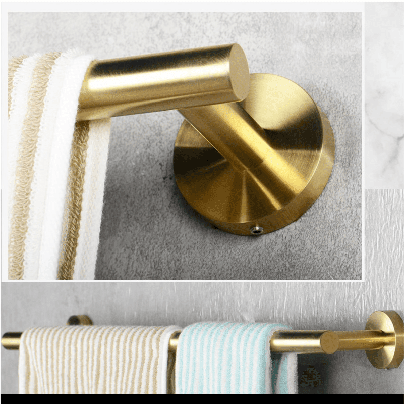 Kit Acessórios Gold Escovado Fit