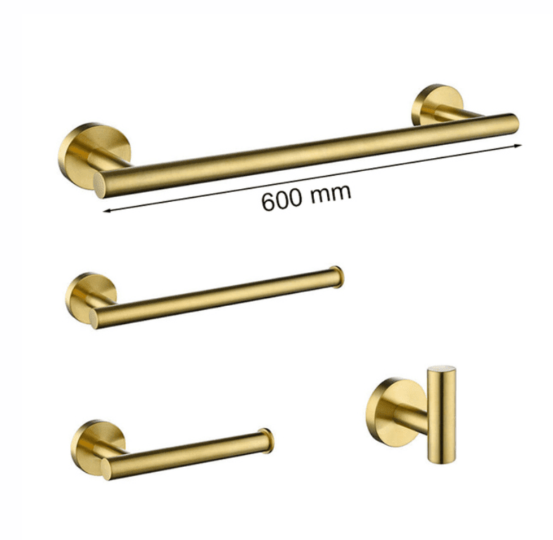 Kit Acessórios Gold Escovado Fit