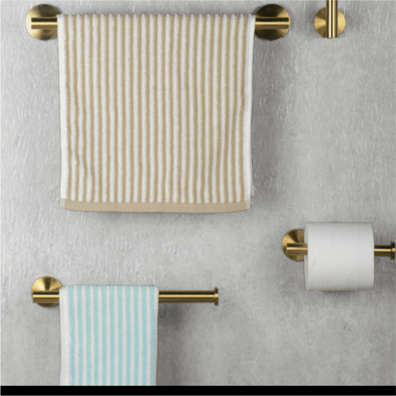 Kit Acessórios Gold Escovado Fit