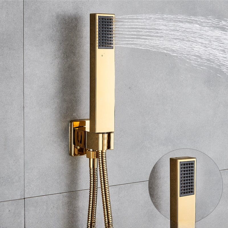 Kit Chuveiro Completo Gold Premium 20CM