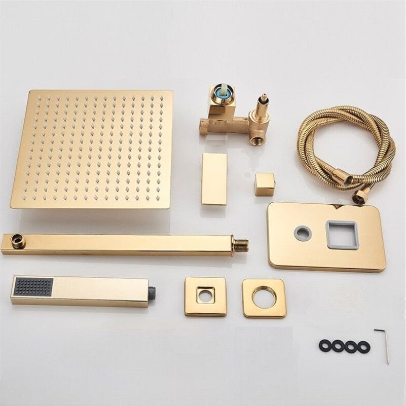 Kit Chuveiro Completo Gold Premium 20CM