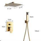Kit Chuveiro Completo Gold Premium 20CM