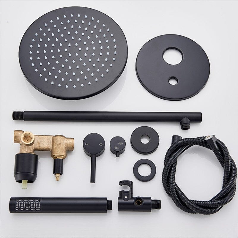 Kit Chuveiro Redondo Black Premium