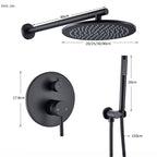 Kit Chuveiro Redondo Black Premium