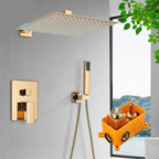 Kit Ducha Supremo GoldLux Dourado Ouro Polido 30CM