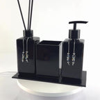 Kit Lavabo Luxo Sabonete Líquido Troover C/ Porta Escovas e Aromatizante