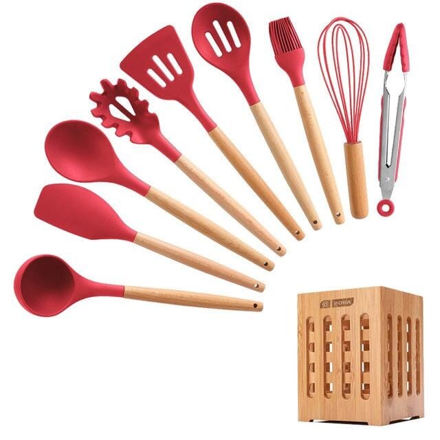 Kit Master Conchas e Colheres Espátulas Chef Coloridos