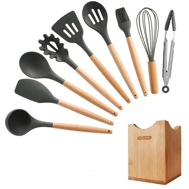 Kit Master Conchas e Colheres Espátulas Chef Coloridos