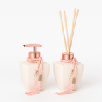 Kit Vidros Lavabo Branco Deluxe C/ Enfeite Difusor E Sabonete