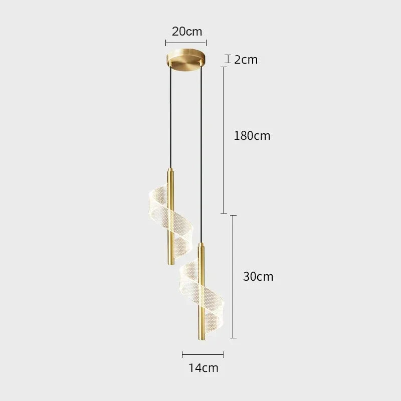 Luminária Pendente de LED para Cabeceira Luxury Grow