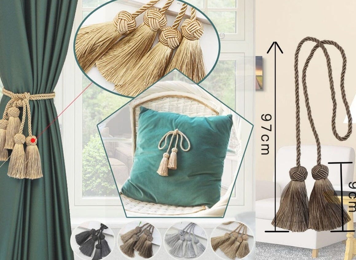 Prendedor de Cortina Tassel - 2 Peças