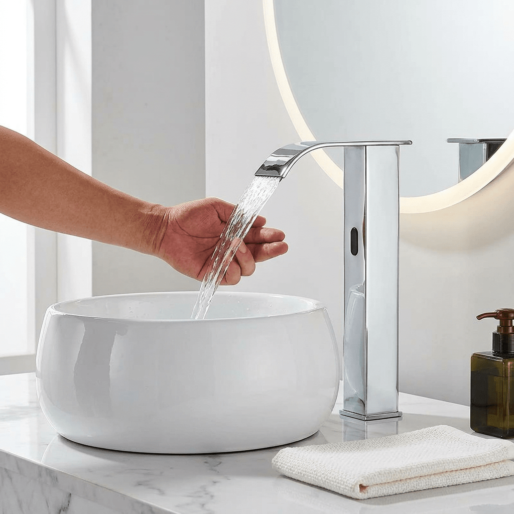 Torneira Automática Banheiro Com Sensor Lavatório Touch Clean