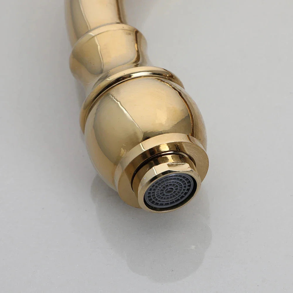 Torneira Cozinha Gourmet Brempo Dourado Polido