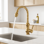 Torneira Cozinha Gourmet Brempo Dourado Polido