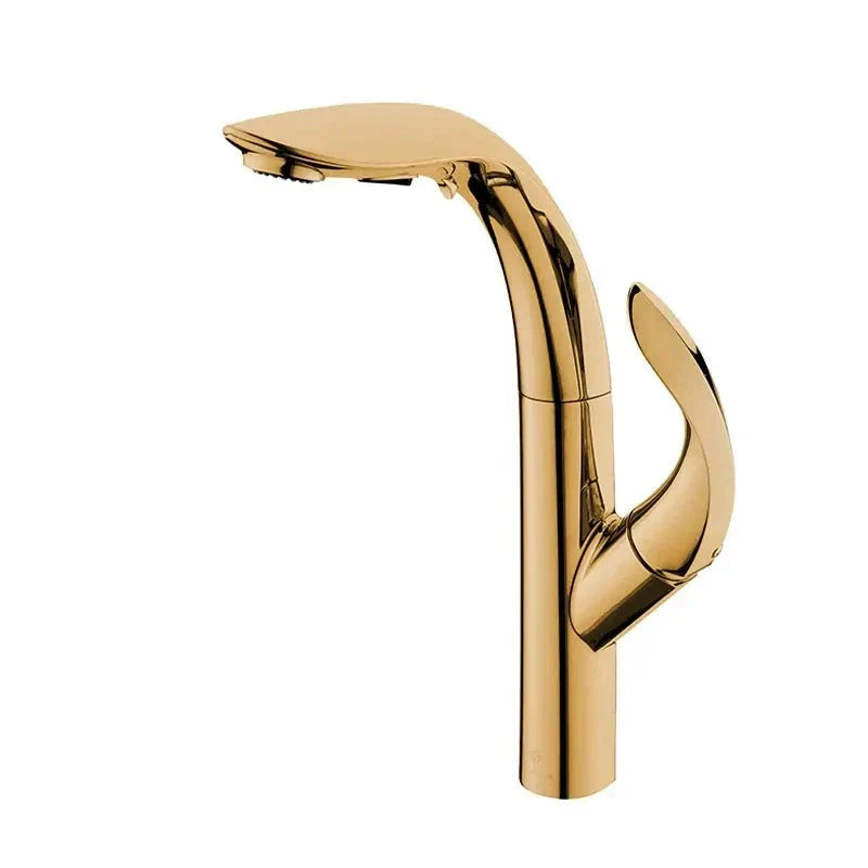 Torneira Cozinha Gourmet Dourado Elixir Alto Padrão