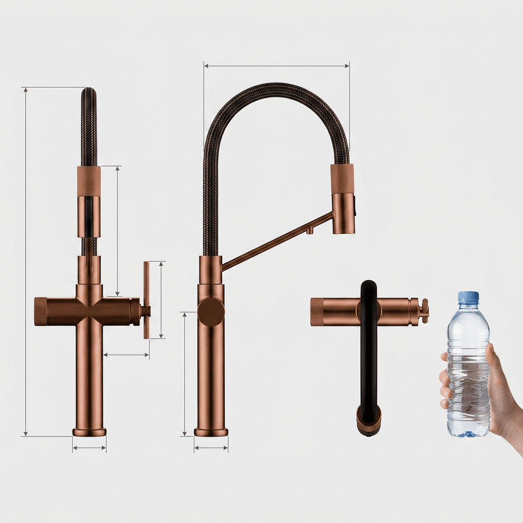 Torneira Cozinha Gourmet Espartacus Minimalista