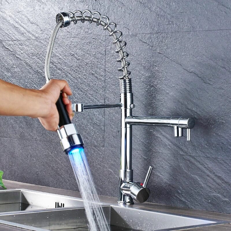 Torneira Cozinha Gourmet LED Groove