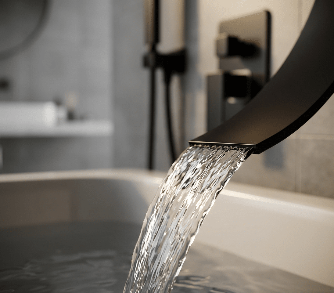 Torneira De Parede Para Banheira Misturador AquaStream Luxe Monocomando