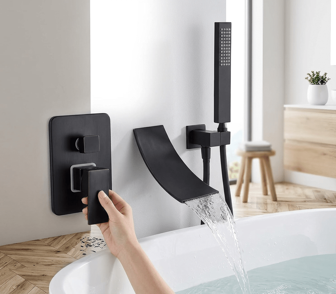Torneira De Parede Para Banheira Misturador AquaStream Luxe Monocomando