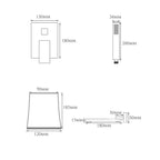 Torneira De Parede Para Banheira Misturador AquaStream Luxe Monocomando
