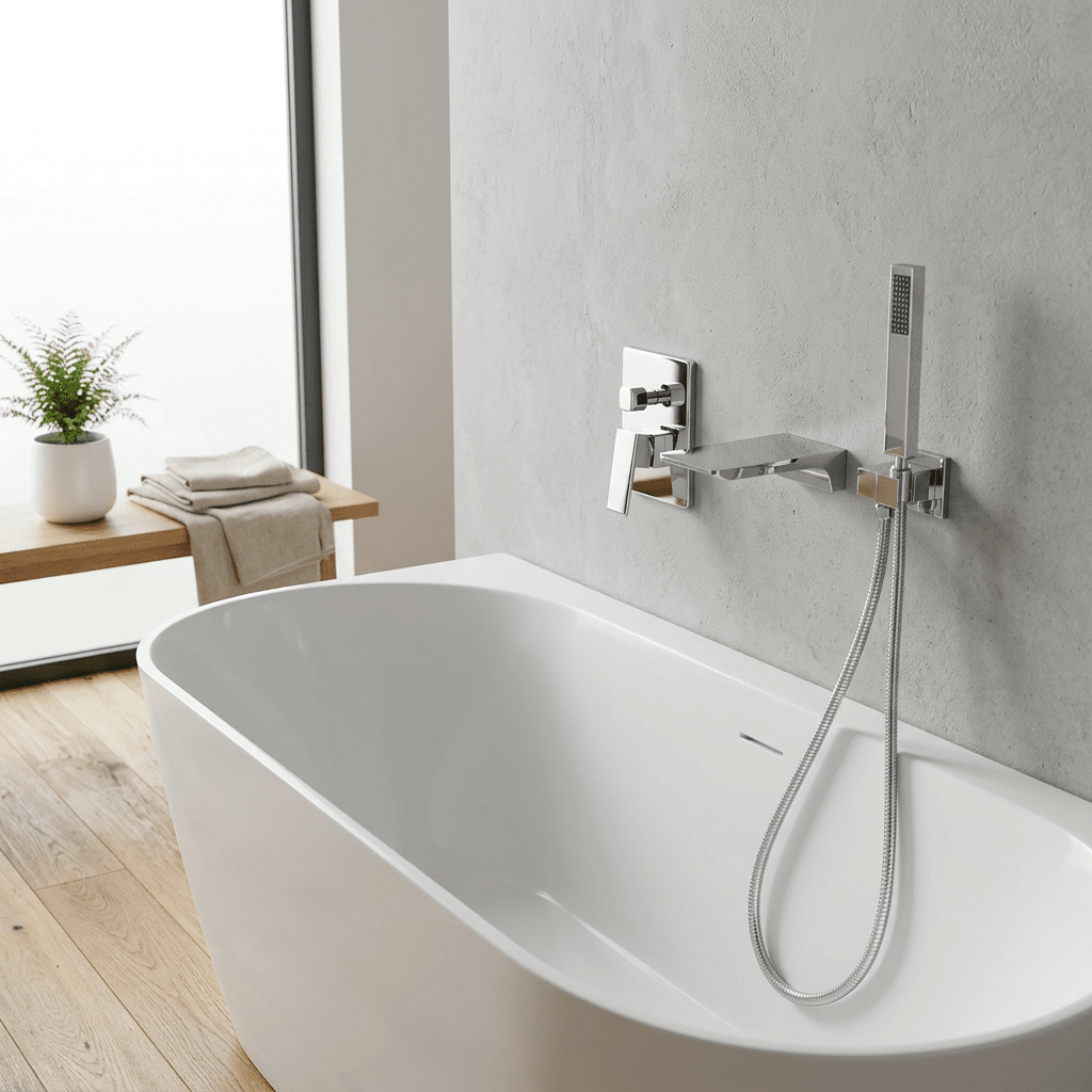 Torneira De Parede Para Banheira Misturador HydroLux Elite Monocomando