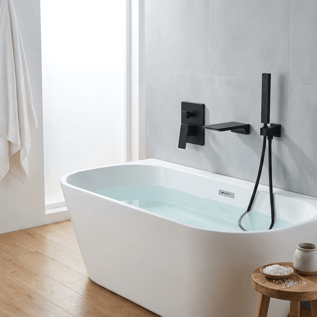 Torneira De Parede Para Banheira Misturador HydroLux Elite Monocomando