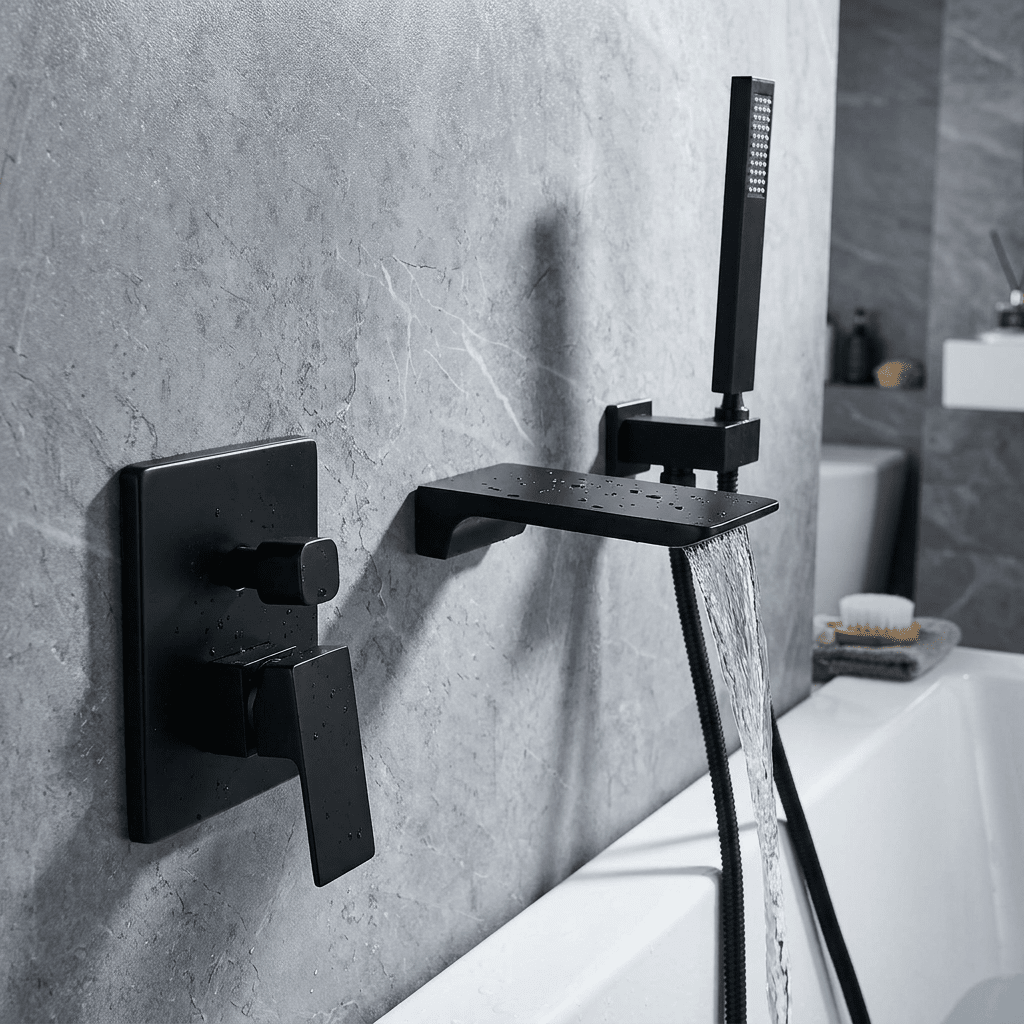 Torneira De Parede Para Banheira Misturador HydroLux Elite Monocomando