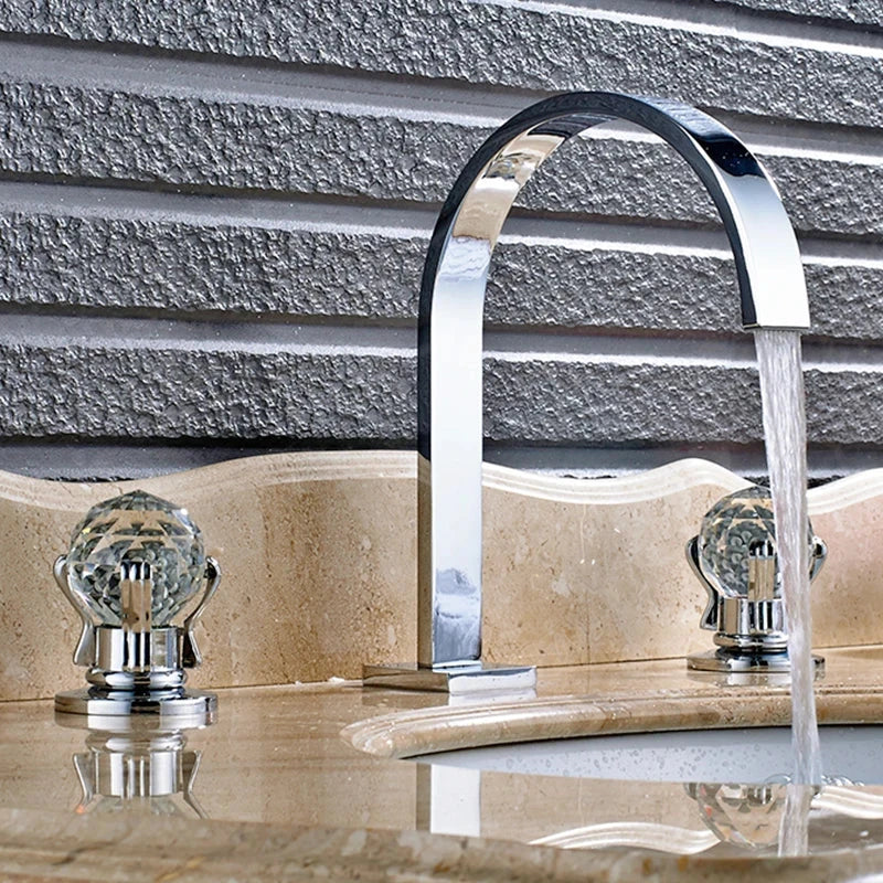 Torneira Duplo comando Banheiro Cristal Haalz - Sofisticação e Elegância