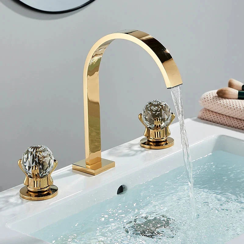 Torneira Duplo comando Banheiro Cristal Haalz - Sofisticação e Elegância