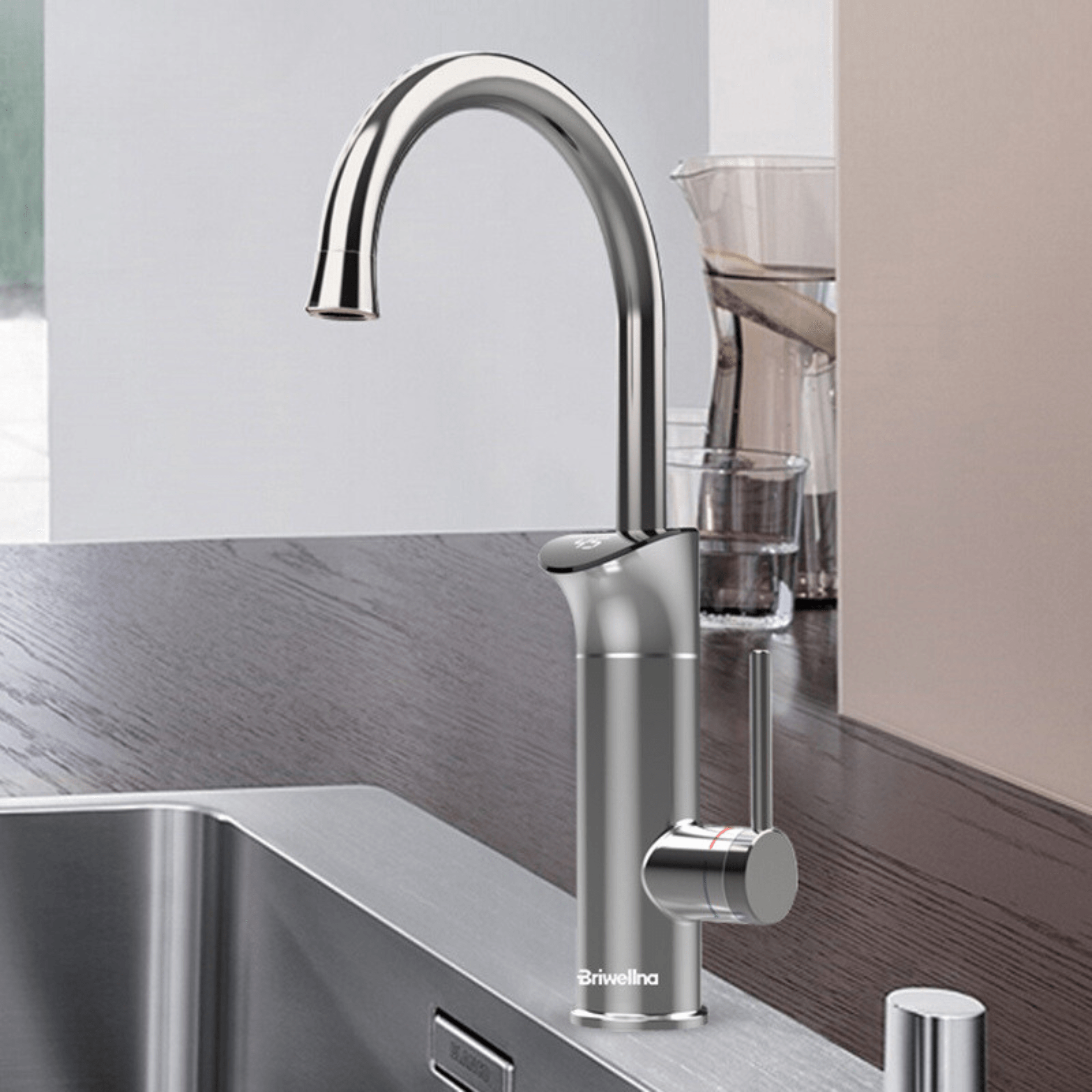 Torneira Elétrica Para Cozinha Bancada Visor Display 220v Perugia