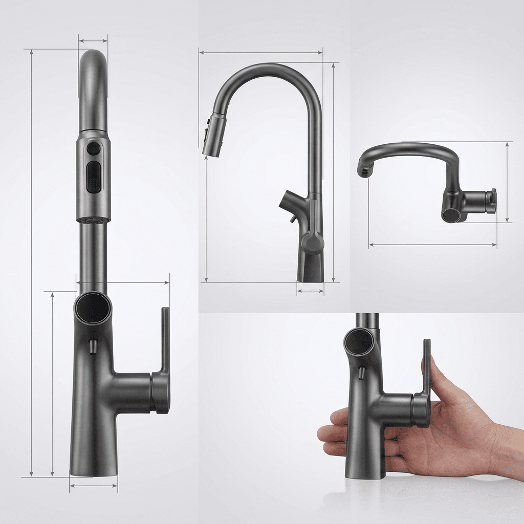 Torneira Gourmet AquaPura Dourada