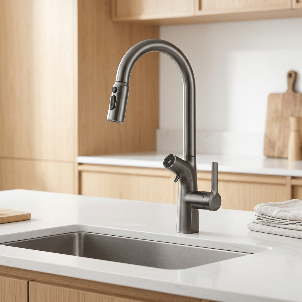 Torneira Gourmet AquaPura Dourada