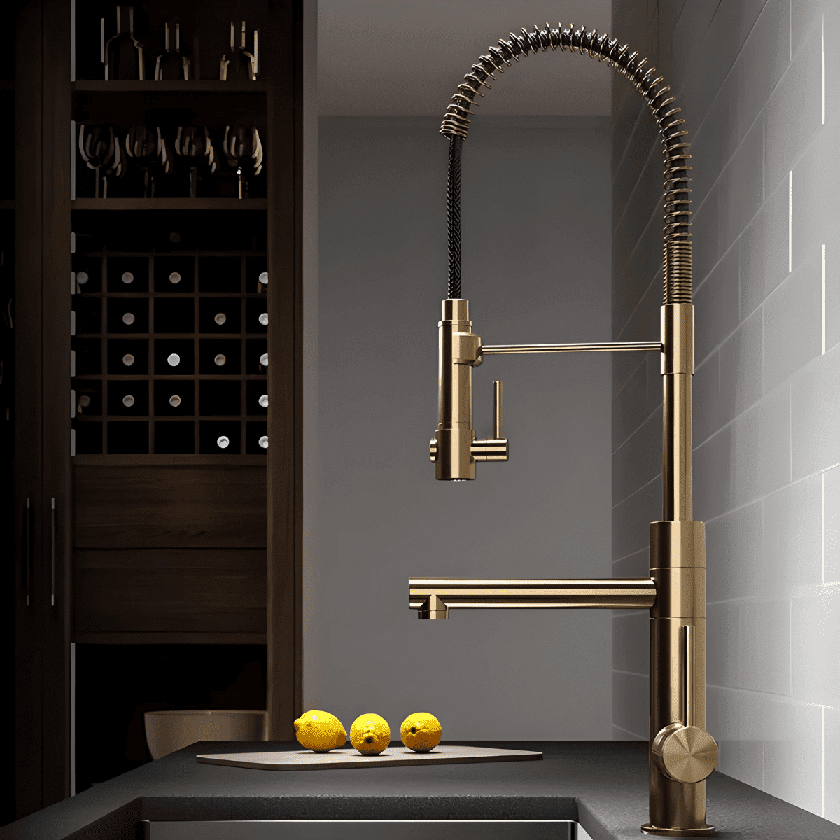 Torneira Gourmet Cozinha Monocomando Com Saída Filtro Luxo Premium Luxo 360° -  Kube
