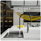 Torneira Gourmet Cozinha Monocomando Duo Premium Luxo Com Saida Para Filtro Proton
