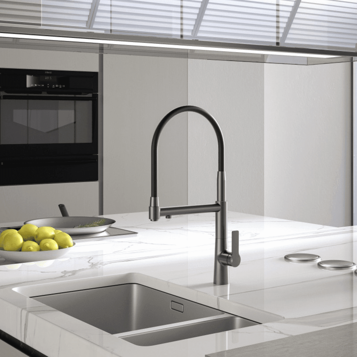 Torneira Gourmet Cozinha Monocomando Duo Premium Luxo Com Saida Para Filtro Proton