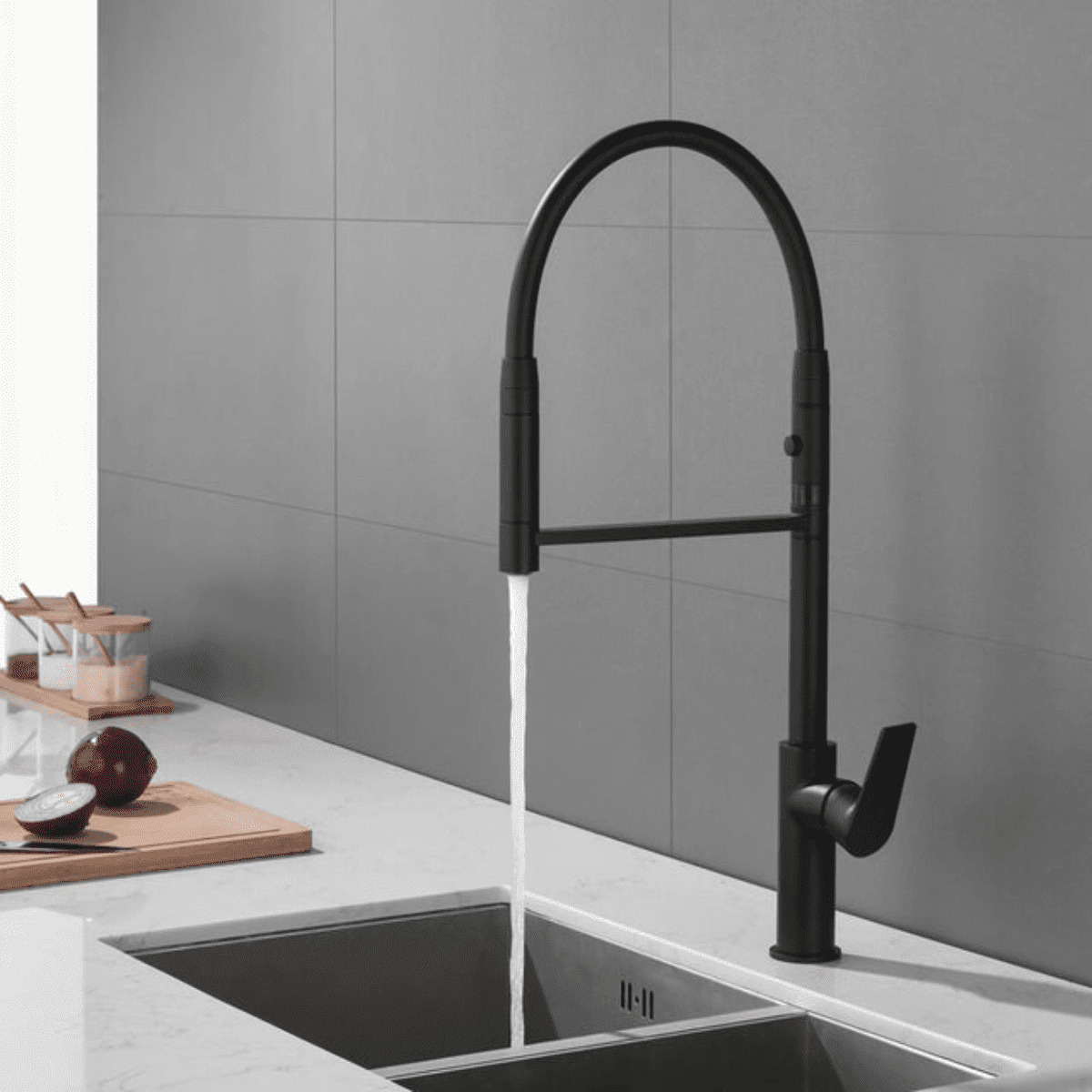 Torneira Gourmet Cozinha Monocomando Duo Premium Luxo Com Saida Para Filtro Proton