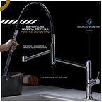 Torneira Gourmet Cozinha Monocomando Premium Luxo Dupla Funcionalidade extensível Rower
