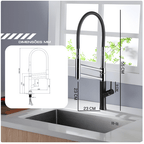 Torneira Gourmet Cozinha Monocomando Premium Luxo Dupla Funcionalidade extensível Rower