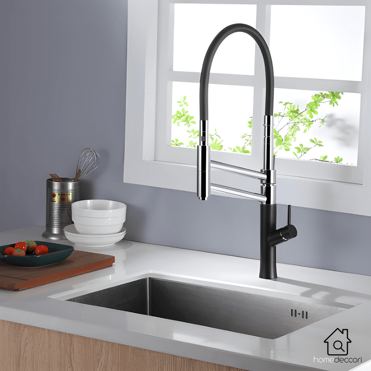 Torneira Gourmet Cozinha Monocomando Premium Luxo Dupla Funcionalidade extensível Rower