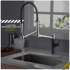 Torneira Gourmet Cozinha Monocomando Premium Luxo Dupla Funcionalidade extensível Rower