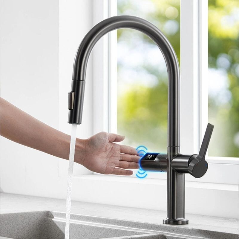 Torneira Gourmet Para Cozinha Digital com Sensor para Cozinha Bloues